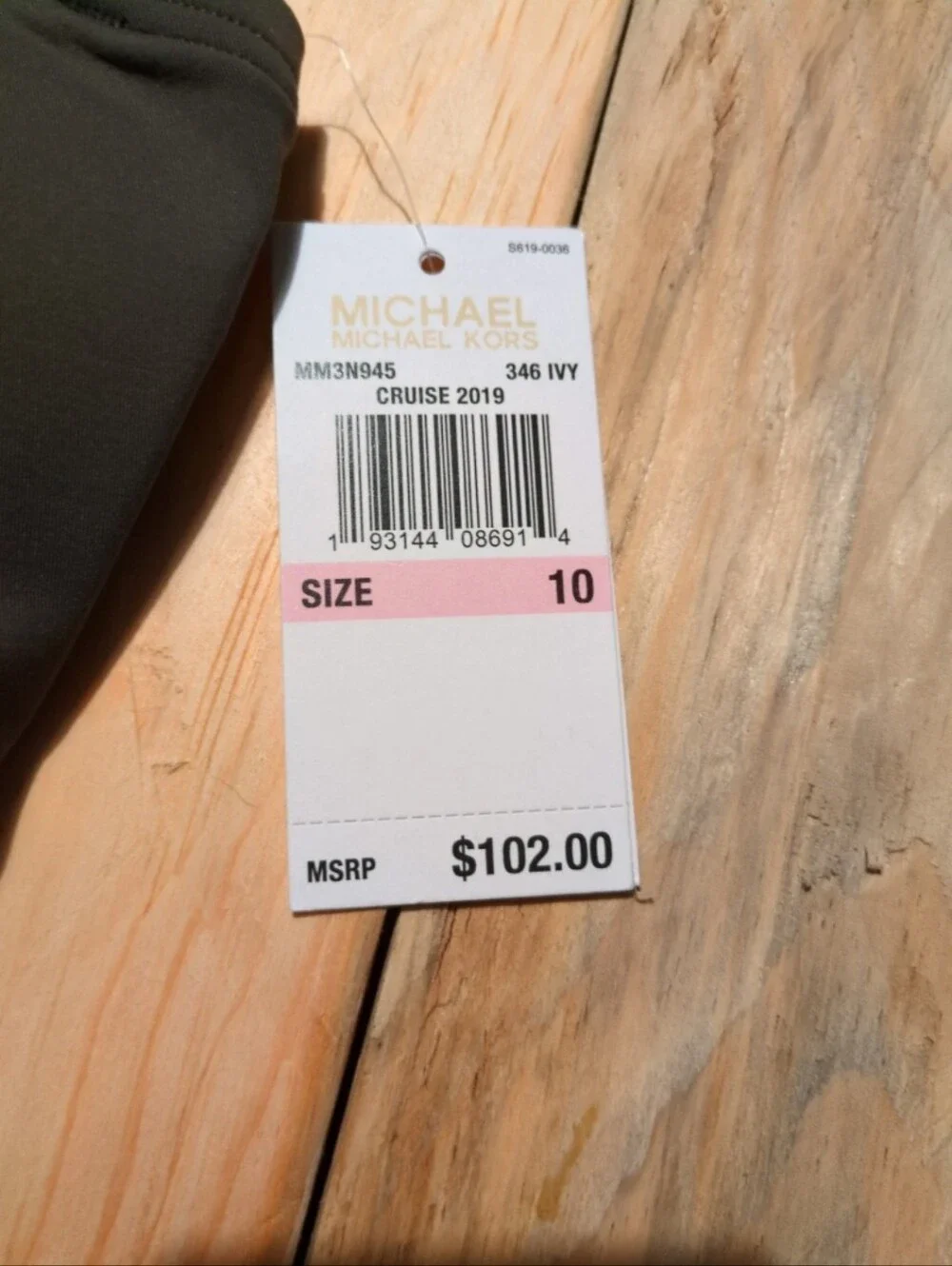 Michael kors strapless one piece swimsuit